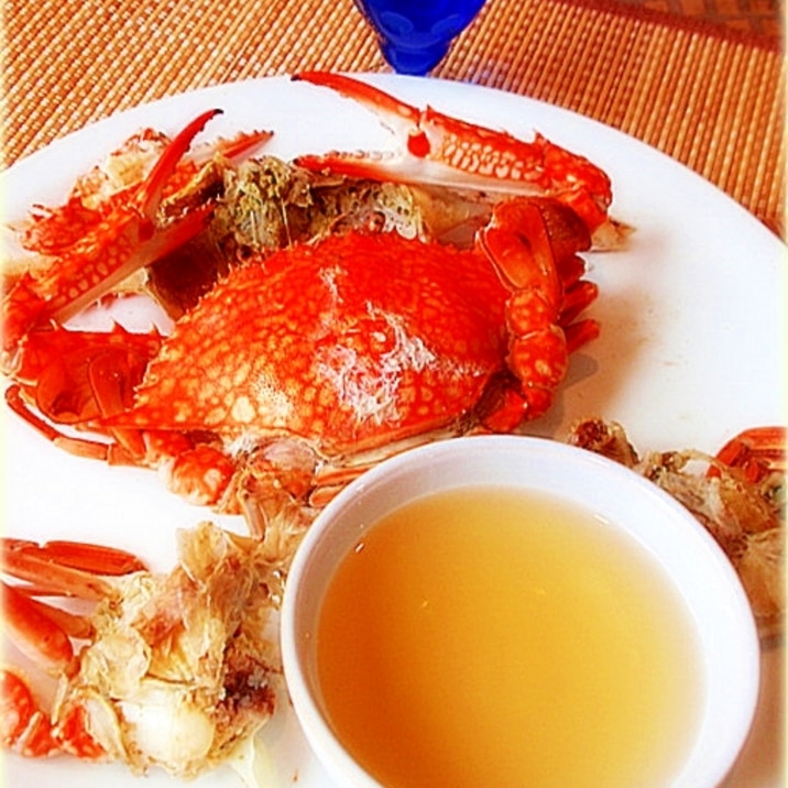 蒸しワタリガニと黙々と食すための蟹酢 レシピ 作り方 By めーぷんぷい 楽天レシピ 蒸しワタリガニと黙々と食すための蟹酢 レシピ 作り方 By めーぷんぷい 楽天レシピ